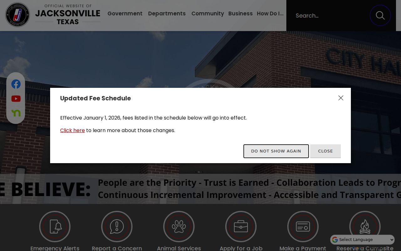 Jacksonville city website for local criminal record access